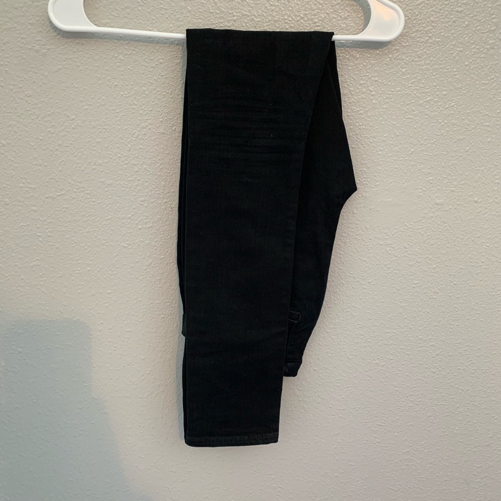 O/s black fleece lined leggings